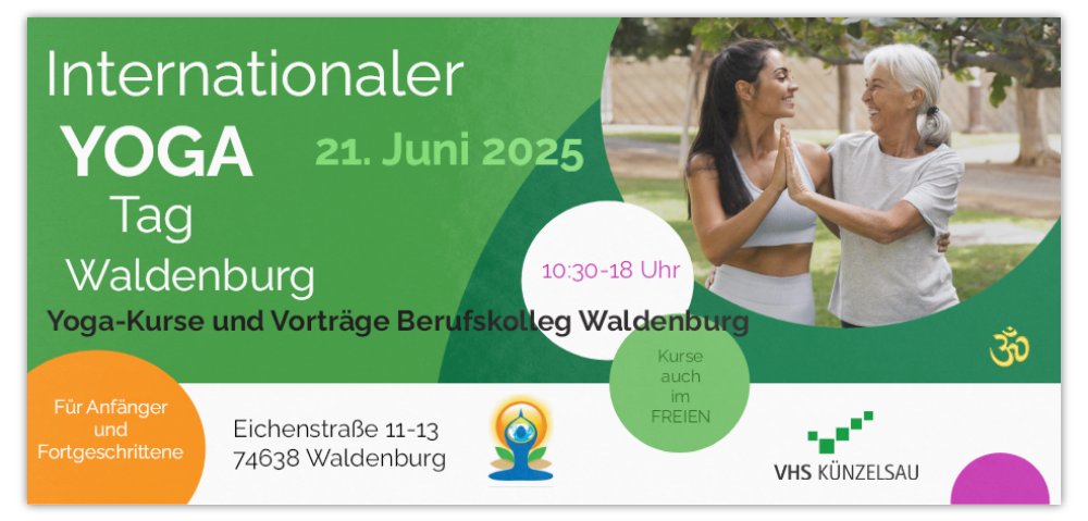 Yoga Tag 2025 Waldenburg Plakat s1